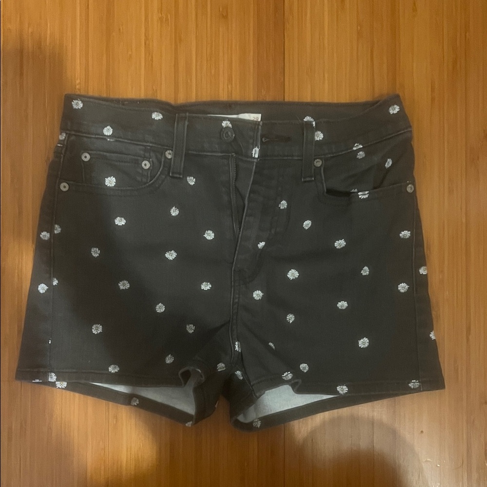 Levi Strauss daisy print high rise women’s shorts